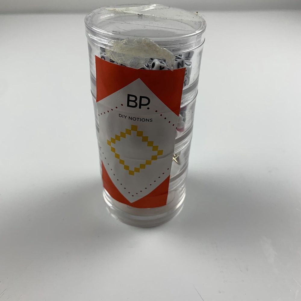 BP. DIY Notions Letter & Rainbow Seed Beads Jewelry Making Charms Kit Needlework